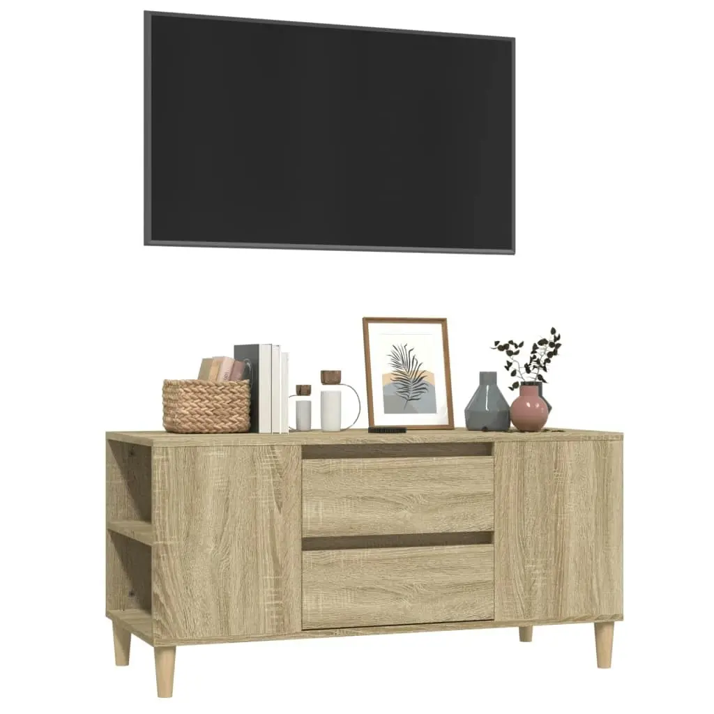 TV Cabinet Sonoma Oak 102x44.5x50 cm Engineered Wood 819599