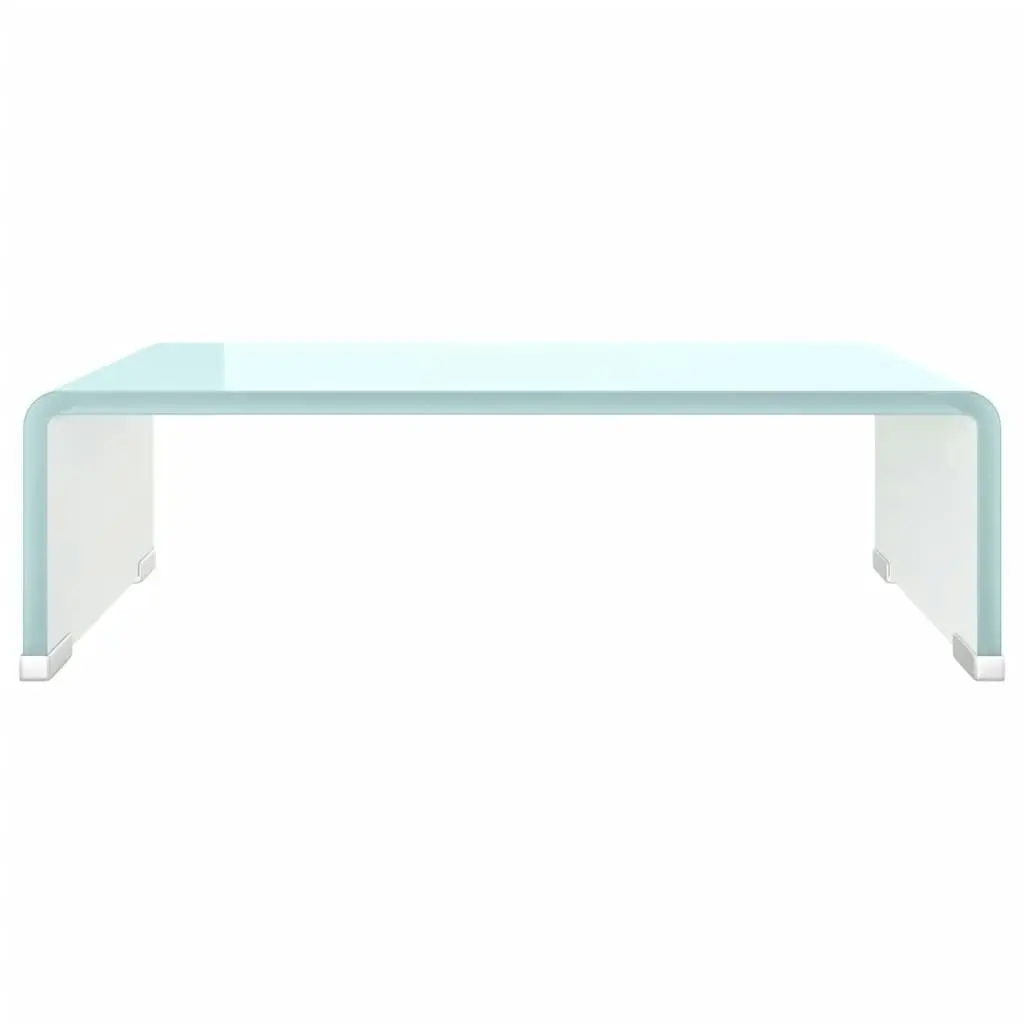 TV Stand/Monitor Riser Glass Green 40x25x11 cm 244142