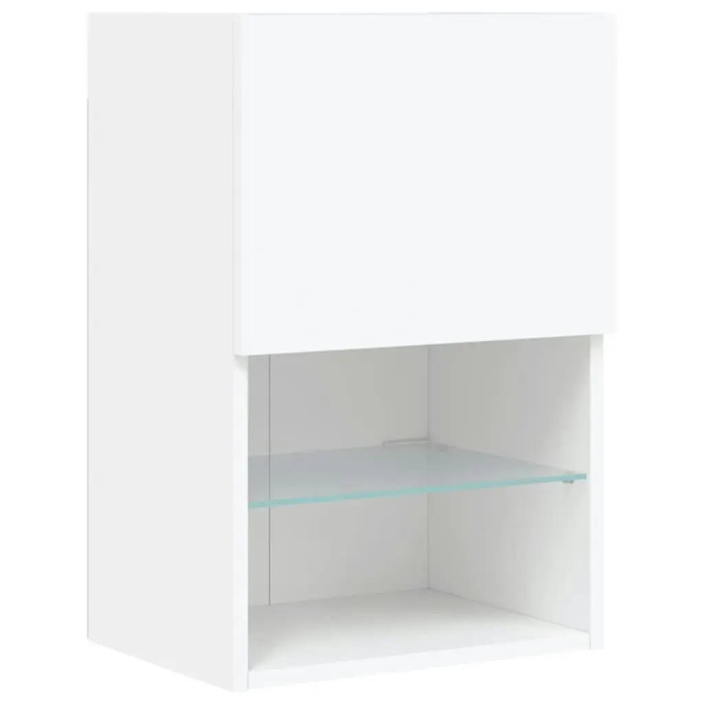 TV Cabinets with LED Lights 2 pcs White 40.5x30x60 cm 837030