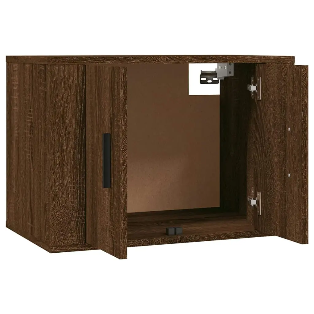 Wall Mounted TV Cabinet Brown Oak 57x34.5x40 cm 816623