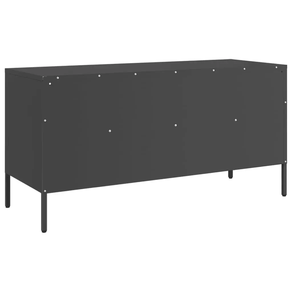 TV Cabinet Black 100.5x39x50.5 cm Cold-rolled Steel 843036