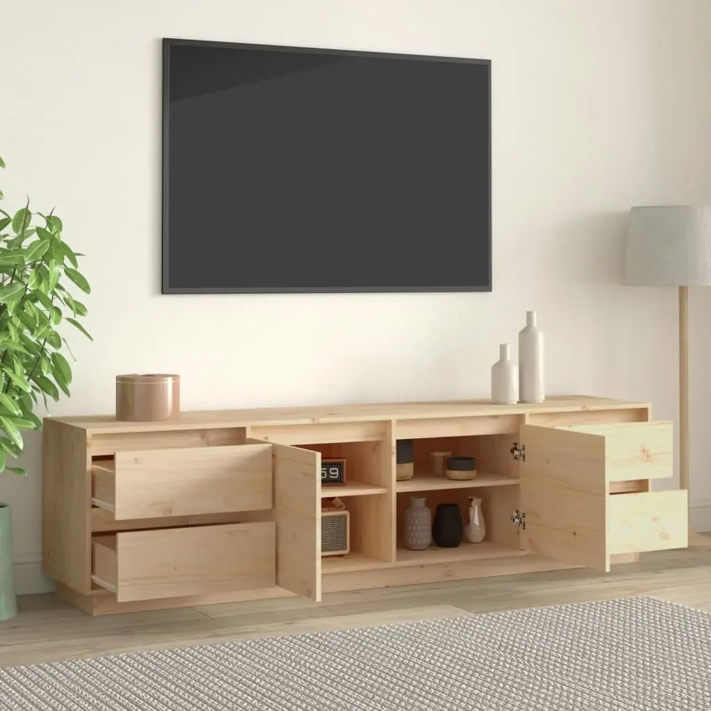 TV Cabinet 176x37x47.5 cm Solid Wood Pine 814319