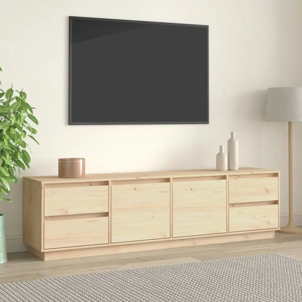 TV Cabinet 176x37x47.5 cm Solid Wood Pine 814319