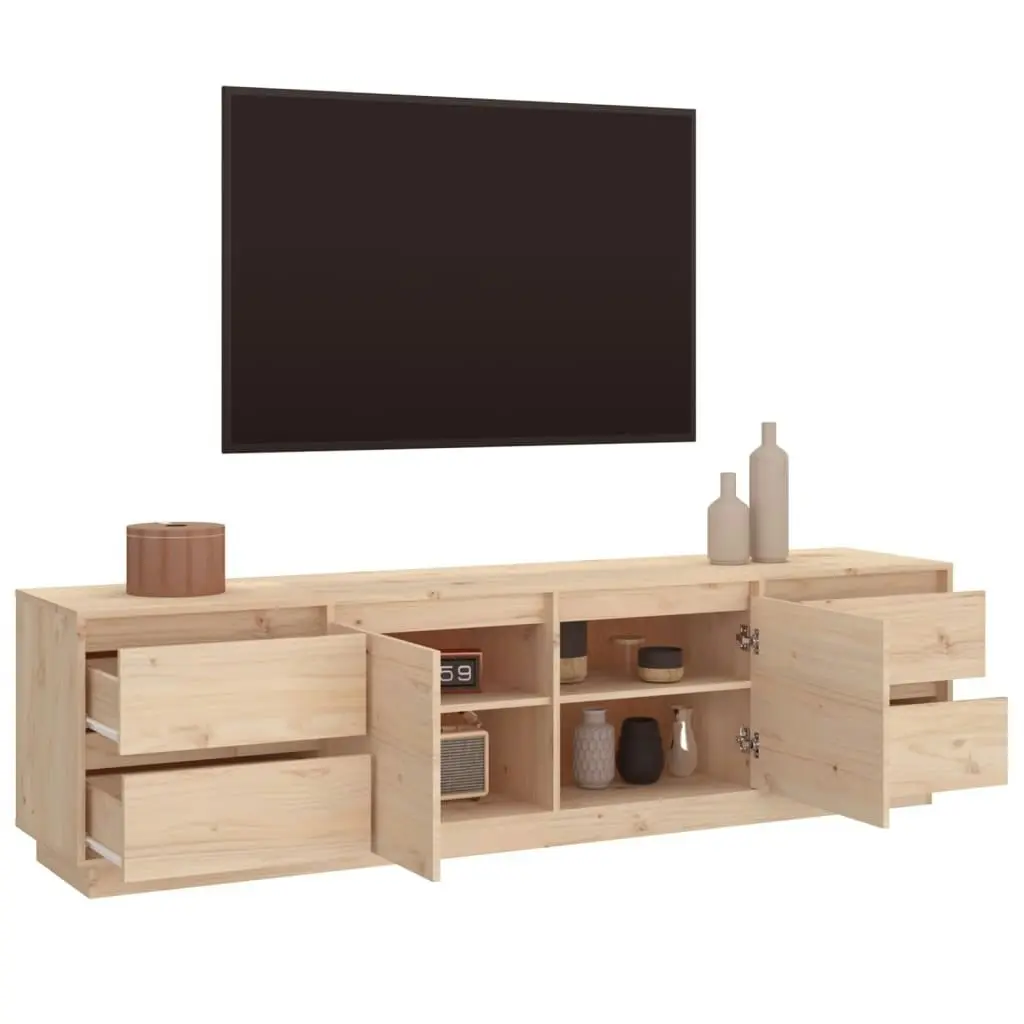 TV Cabinet 176x37x47.5 cm Solid Wood Pine 814319