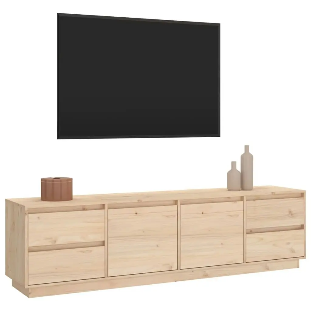 TV Cabinet 176x37x47.5 cm Solid Wood Pine 814319