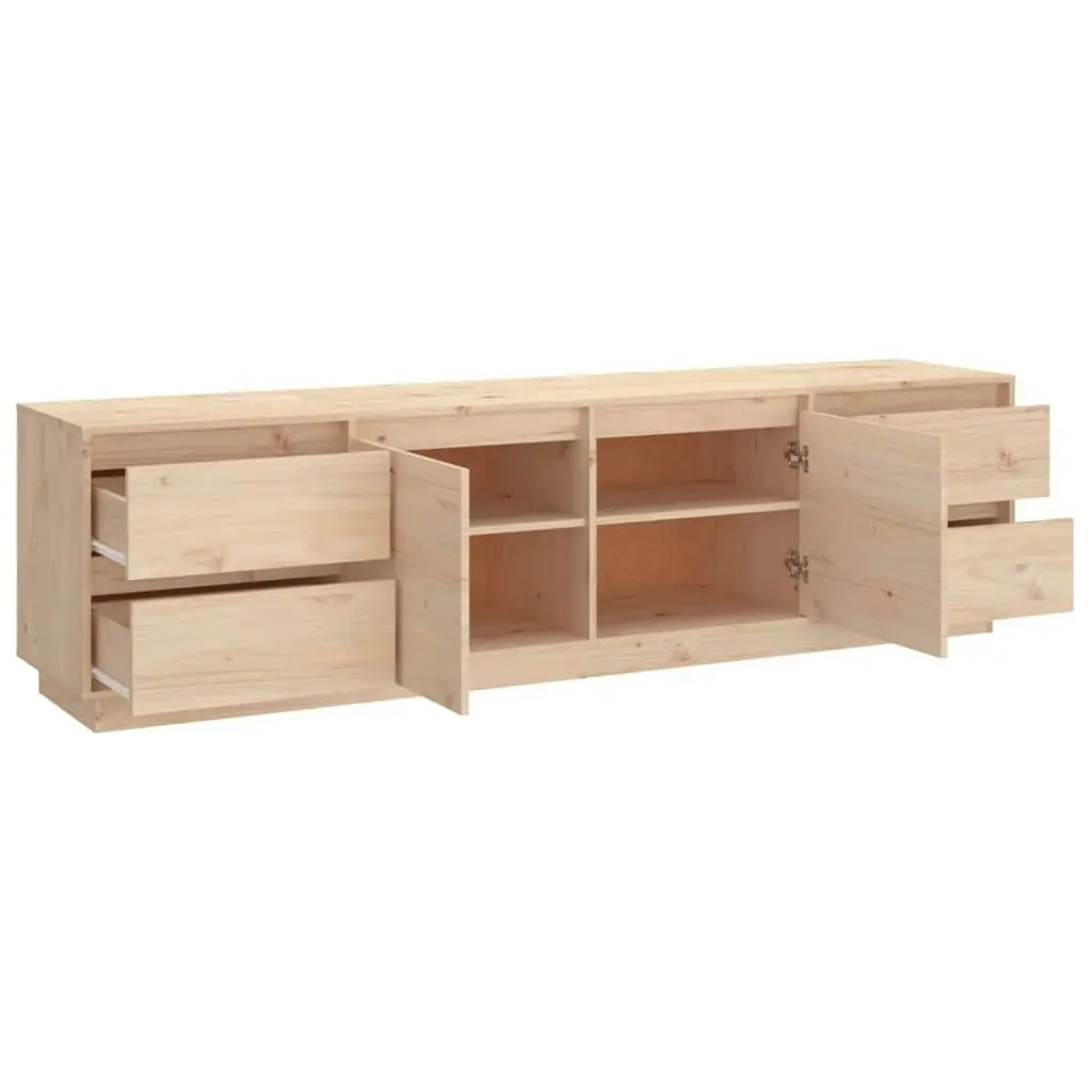 TV Cabinet 176x37x47.5 cm Solid Wood Pine 814319