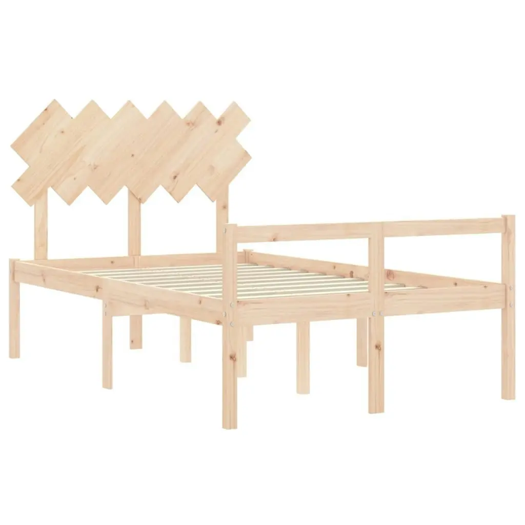 Senior Bed without Mattress 135x190 cm Solid Wood 3195521