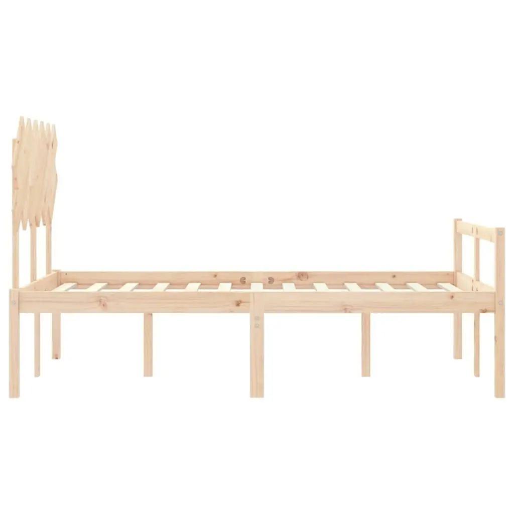 Senior Bed without Mattress 135x190 cm Solid Wood 3195521