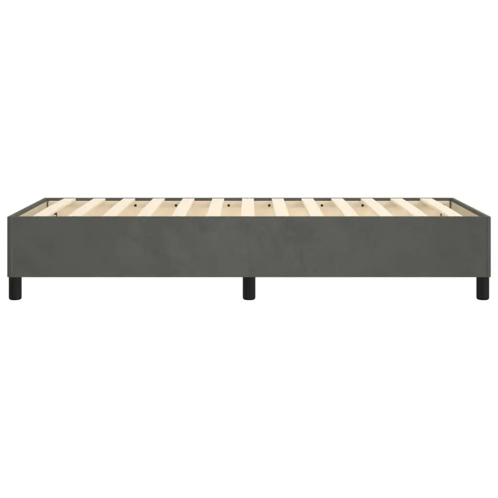 Bed Frame without Mattress Dark Grey King Single Velvet 3121162