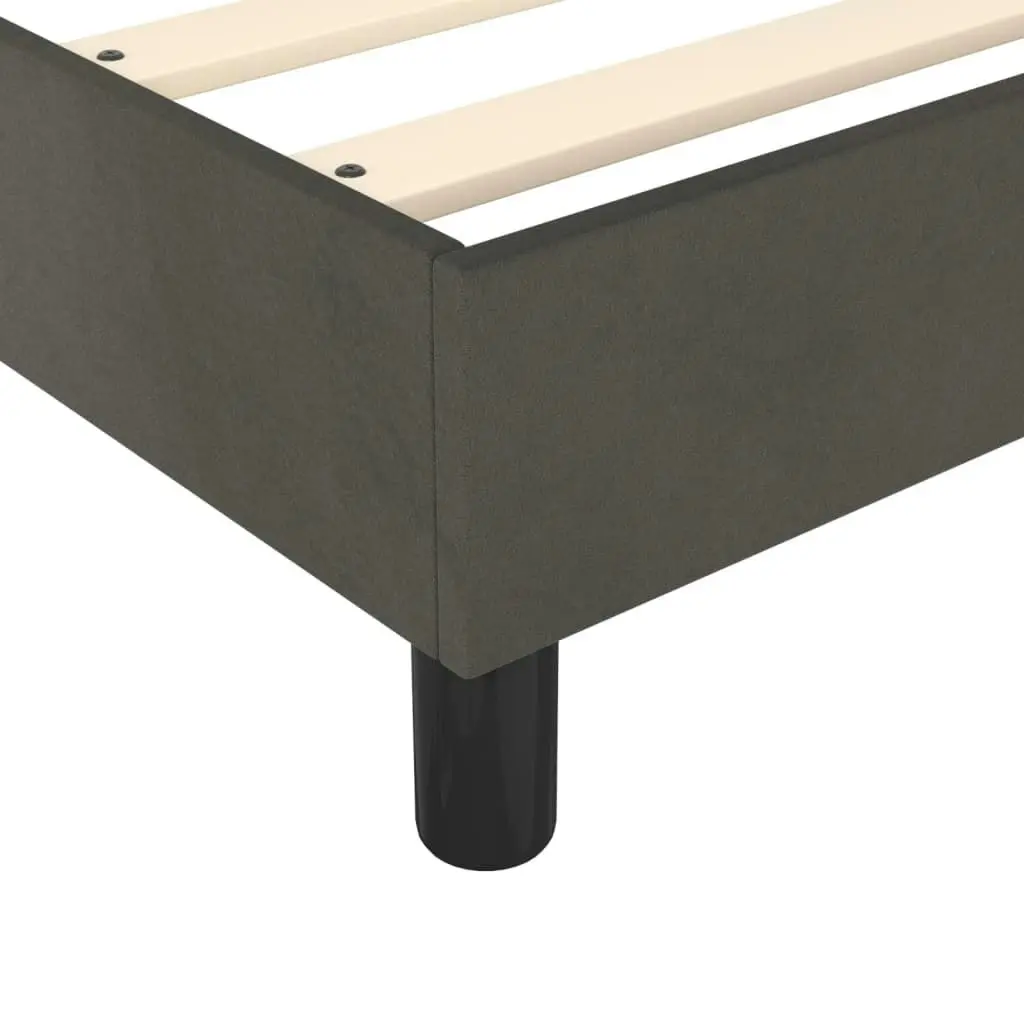 Bed Frame without Mattress Dark Grey King Single Velvet 3121162