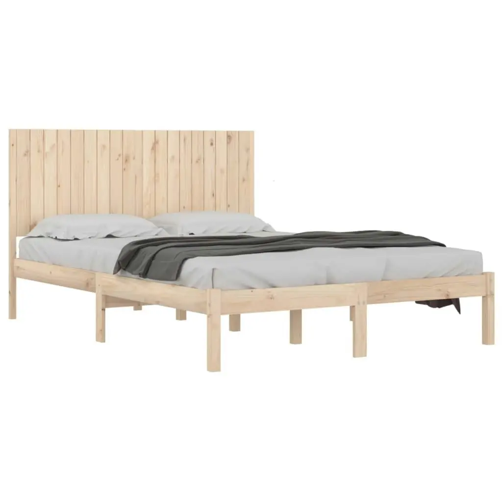 Bed Frame without Mattress 183x203 cm King Solid Wood 3104428