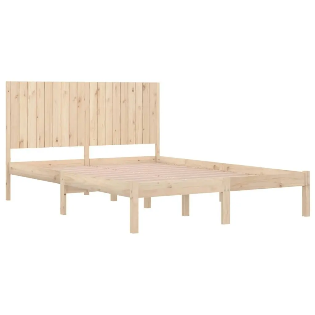 Bed Frame without Mattress 183x203 cm King Solid Wood 3104428