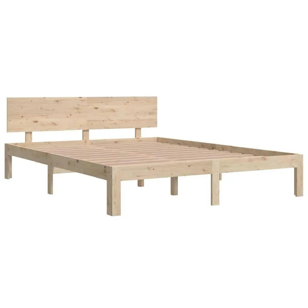 Bed Frame Solid Wood 153x203 cm Queen Size 810500