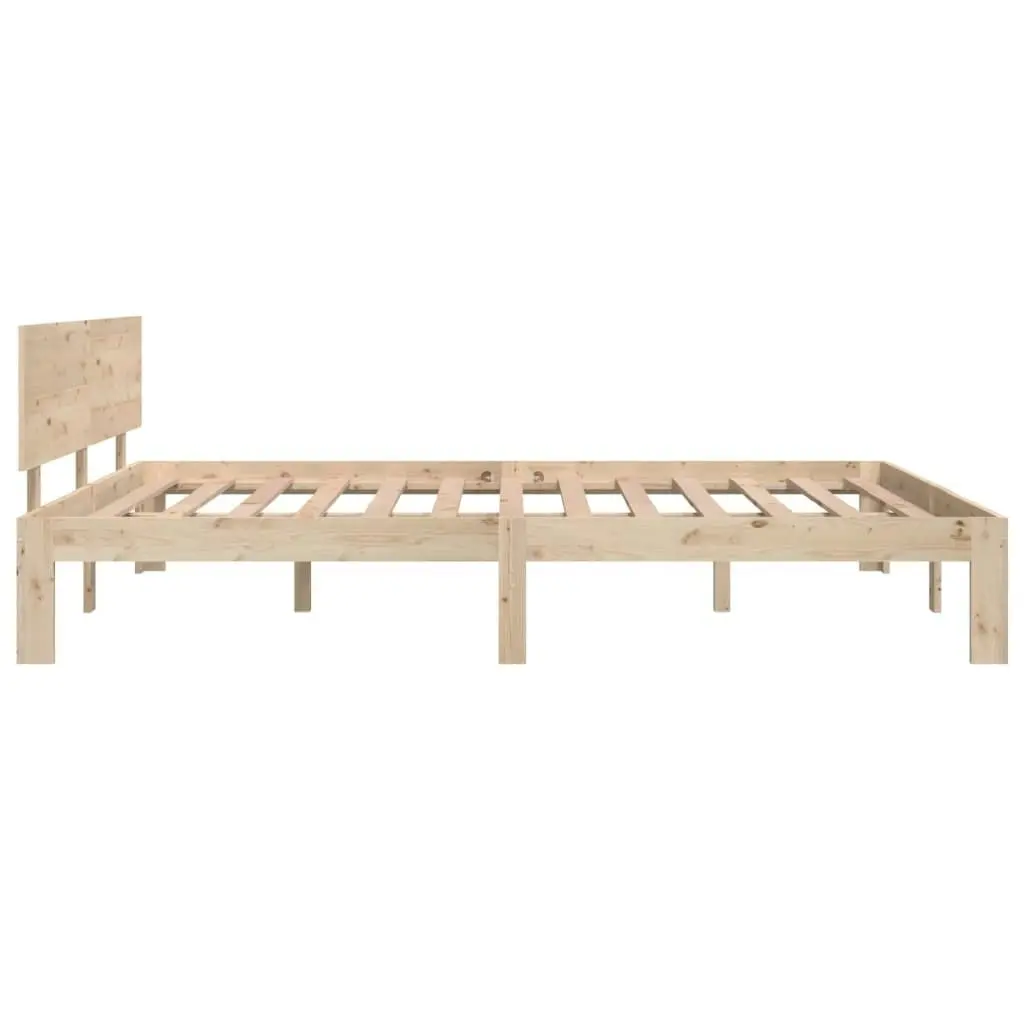 Bed Frame Solid Wood 153x203 cm Queen Size 810500