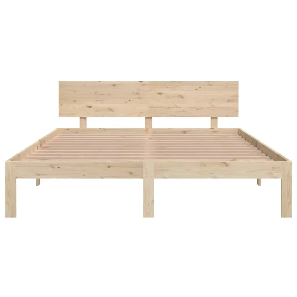 Bed Frame Solid Wood 153x203 cm Queen Size 810500