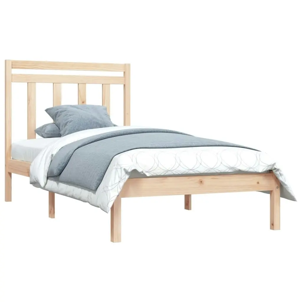 Bed Frame Solid Wood 92x187 cm Single Size 3105215