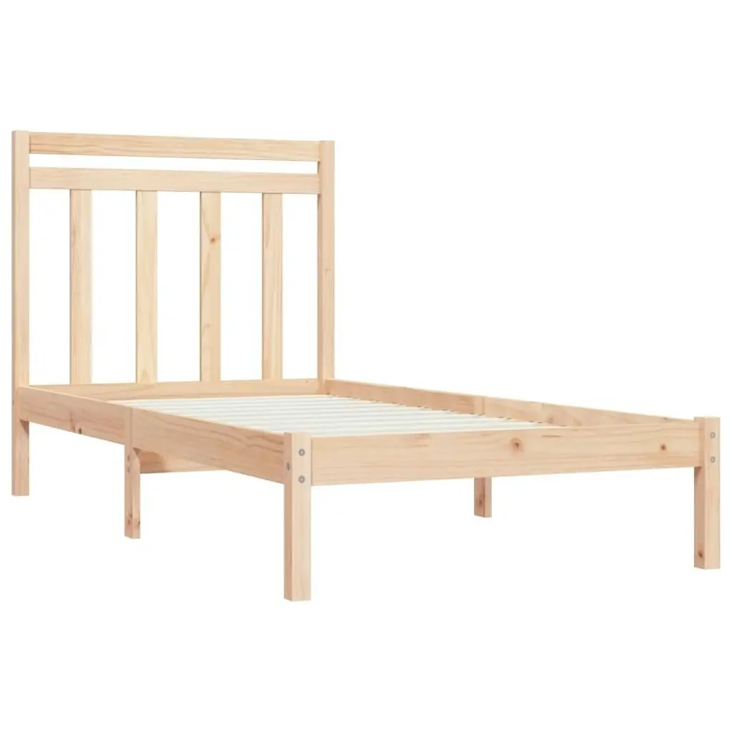 Bed Frame Solid Wood 92x187 cm Single Size 3105215