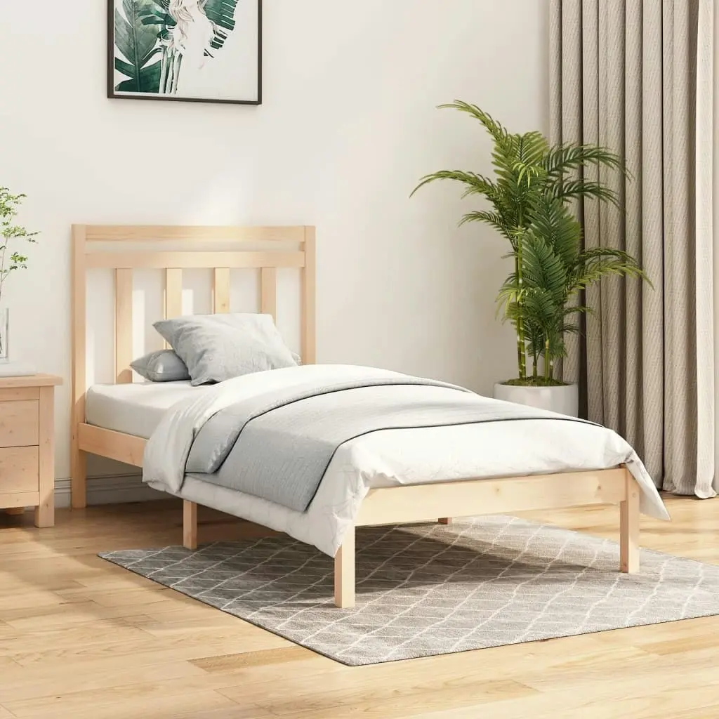 Bed Frame Solid Wood 92x187 cm Single Size 3105215