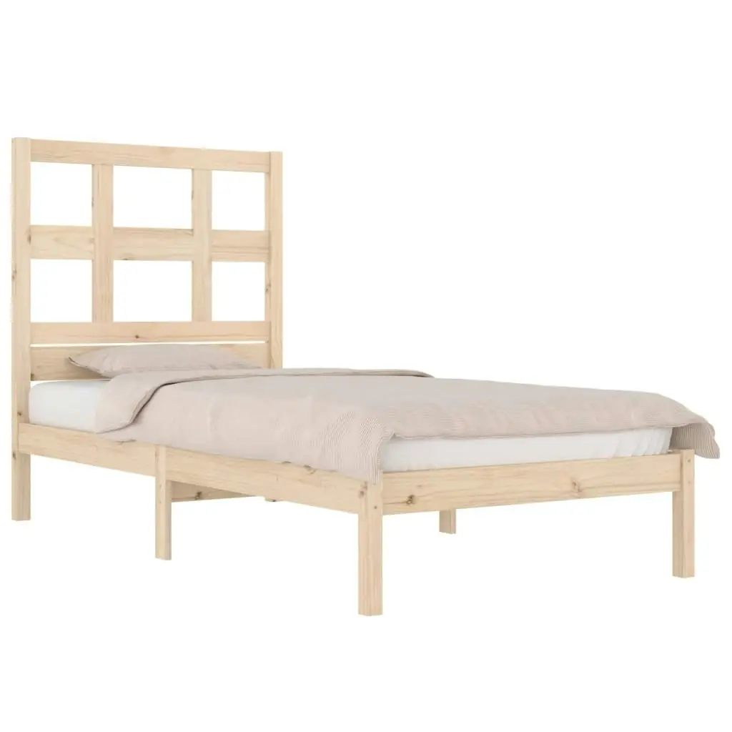 Bed Frame without Mattress 90x190 cm Solid Wood Pine 3104443