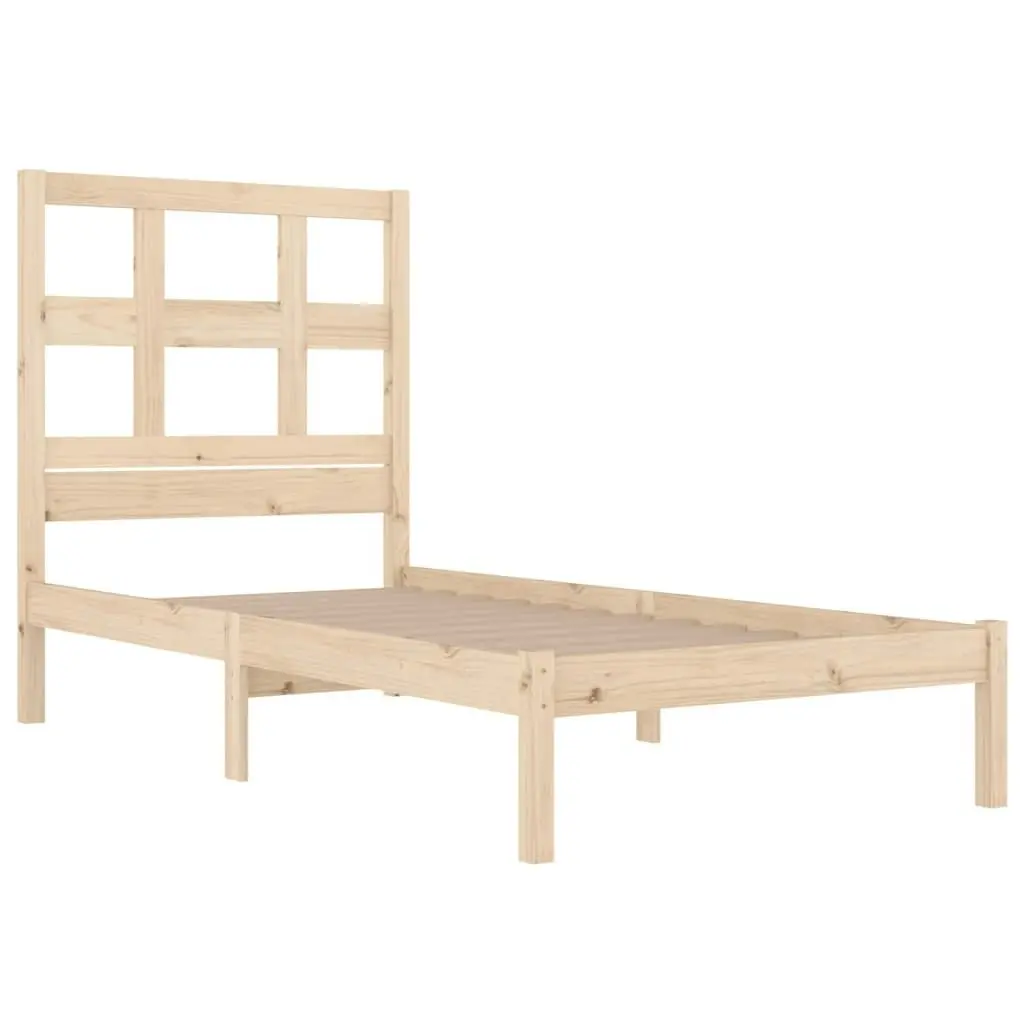 Bed Frame without Mattress 90x190 cm Solid Wood Pine 3104443