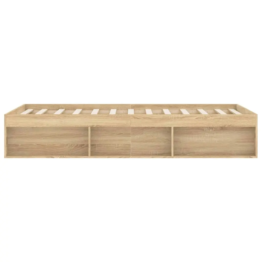 Bed Frame Sonoma Oak 183x203 cm King Size 3203882