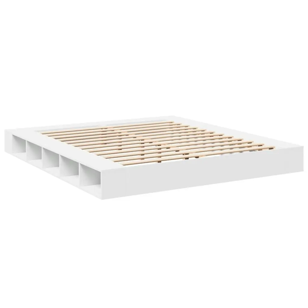 Bed Frame White 180x200 cm Engineered Wood 3280454