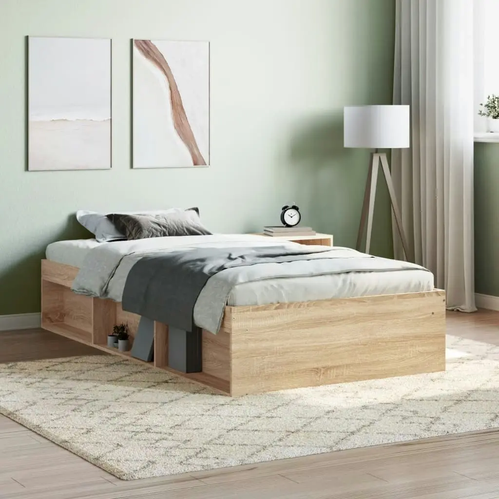 Bed Frame Sonoma Oak 92x187 cm Single Size 3203840