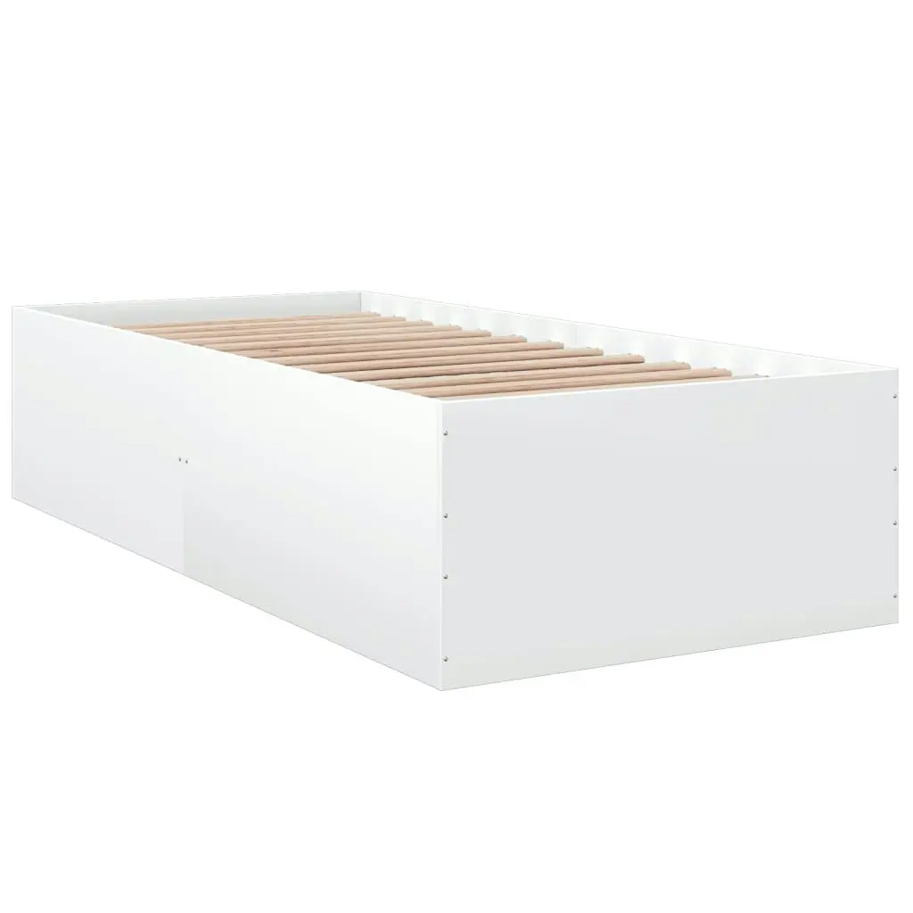 Bed Frame White 90x190 cm Engineered Wood 3280972