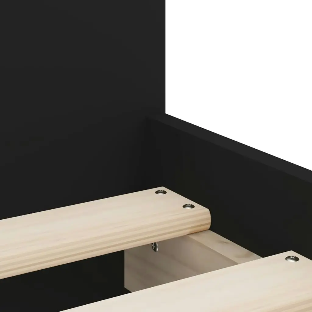 Bed Frame with Drawers Black 90x190 cm 3207379