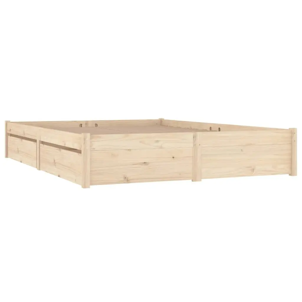 Bed Frame with Drawers 137x187 cm Double Size 3103498