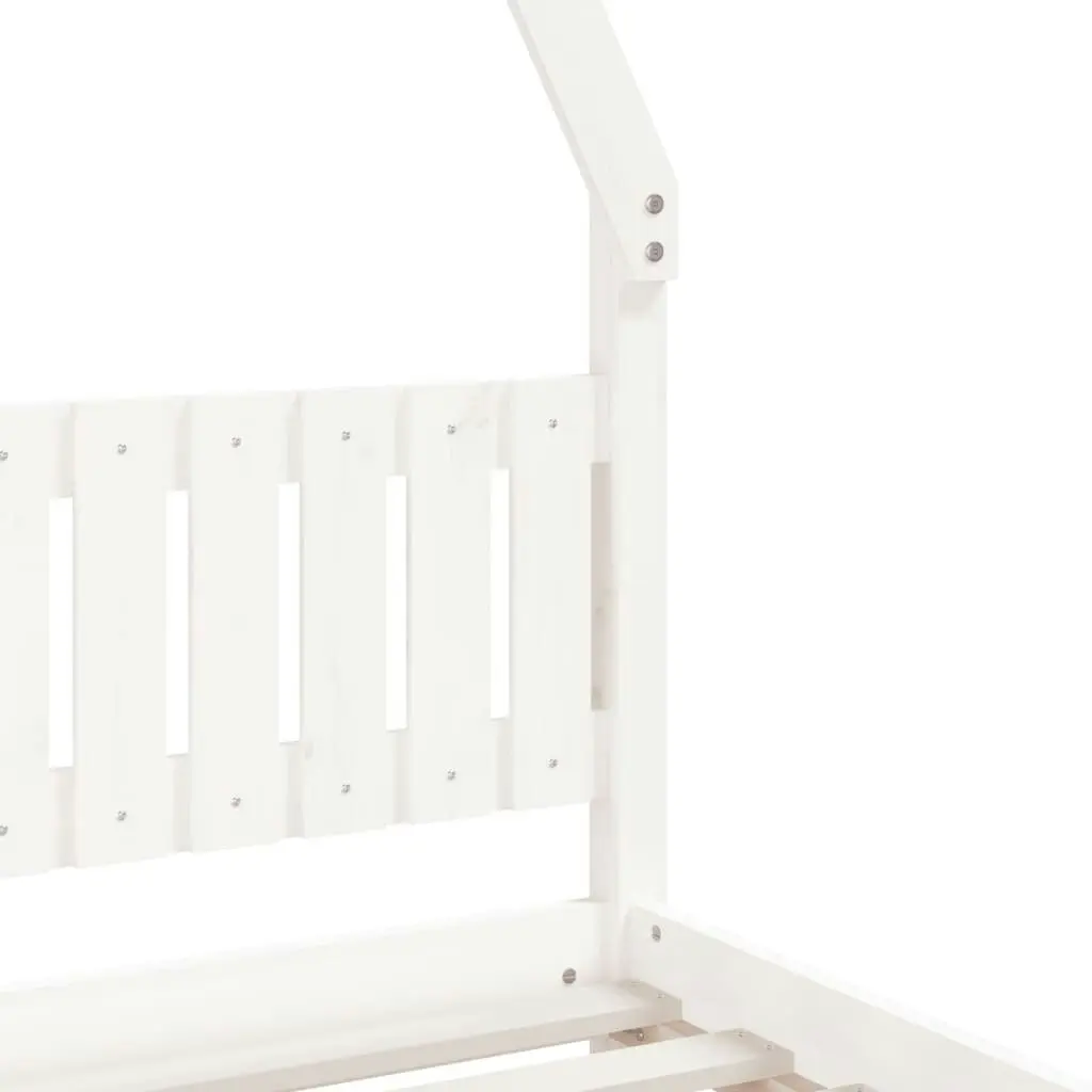 Kids Bed Frame White 90x190 cm Solid Wood Pine 834508