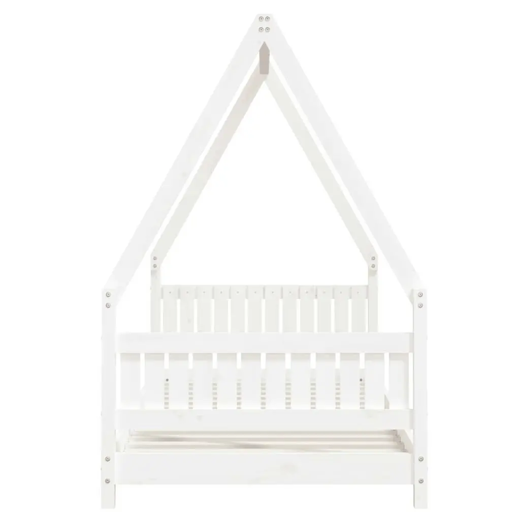 Kids Bed Frame White 90x190 cm Solid Wood Pine 834508