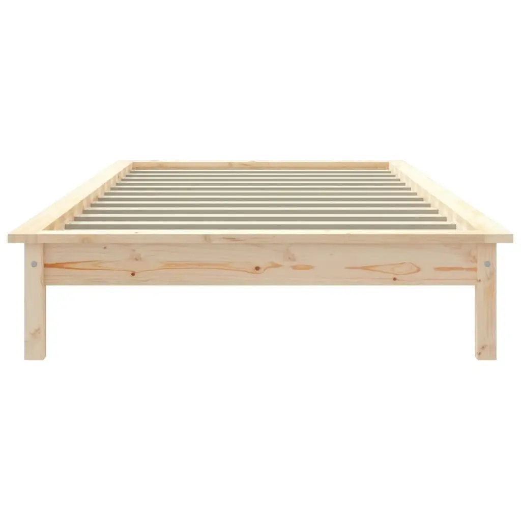 Bed Frame without Mattress 90x190 cm Solid Wood 820571