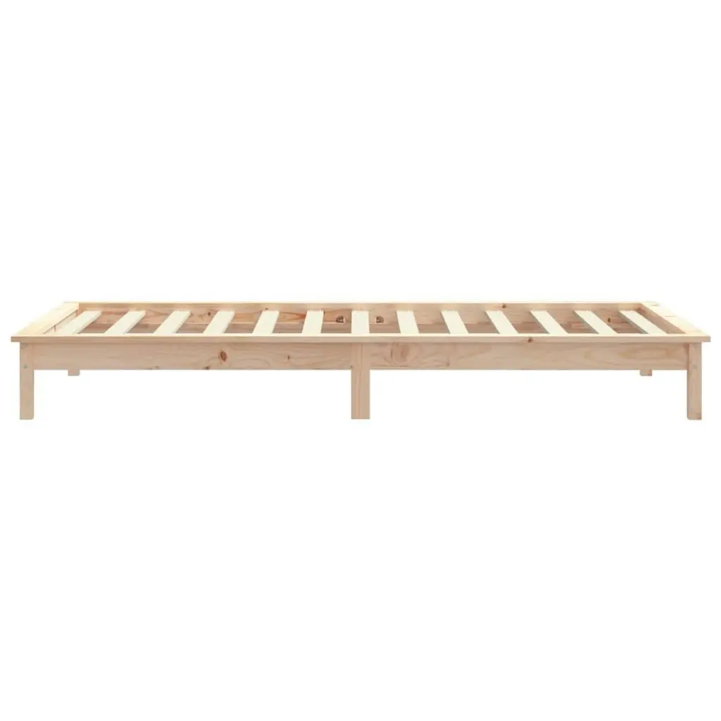 Bed Frame without Mattress 90x190 cm Solid Wood 820571