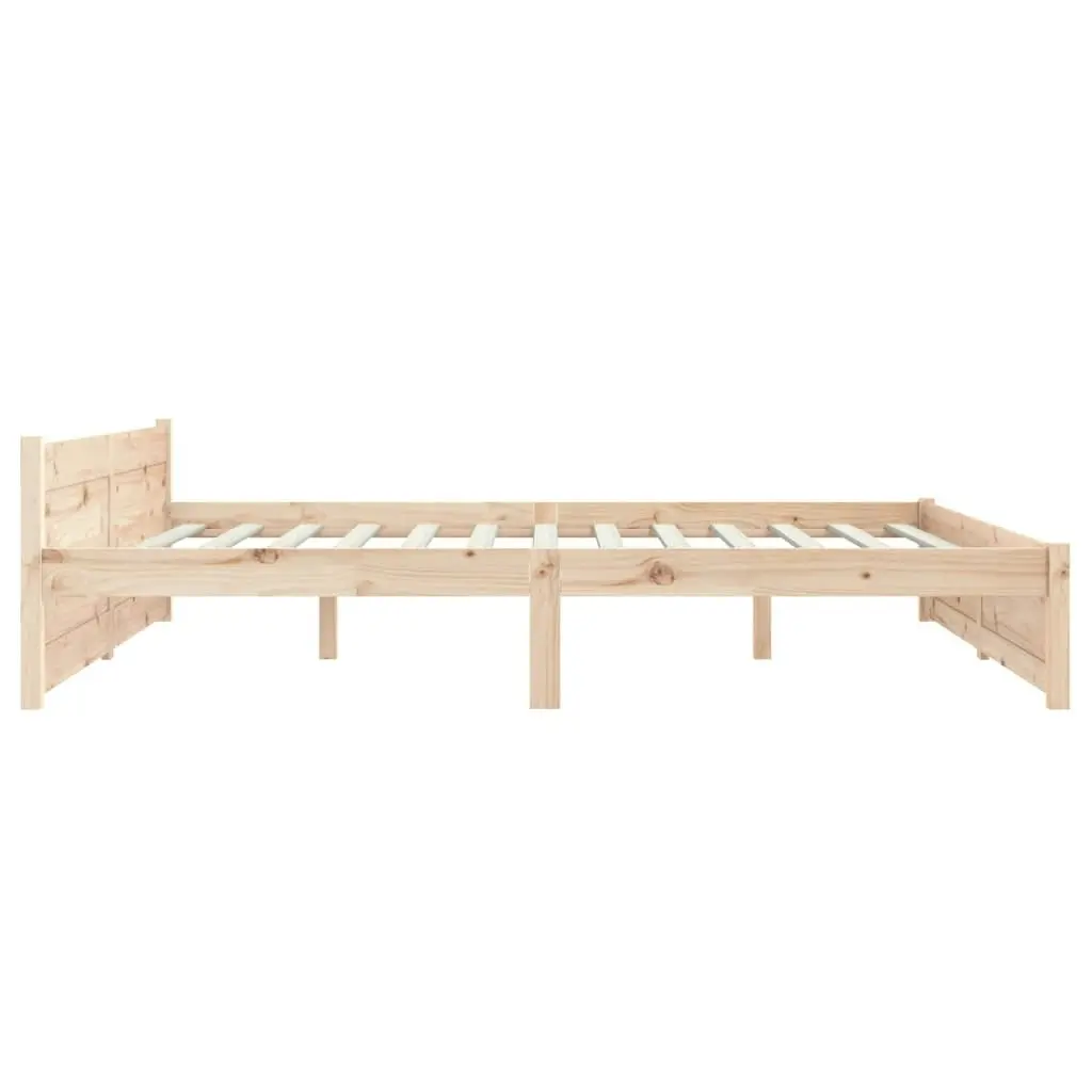 Bed Frame Solid Wood 153x203 cm Queen Size 815049