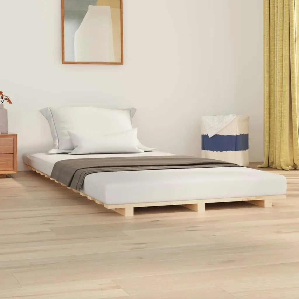 Bed Frame without Mattress 90x190 cm Solid Wood Pine 824588