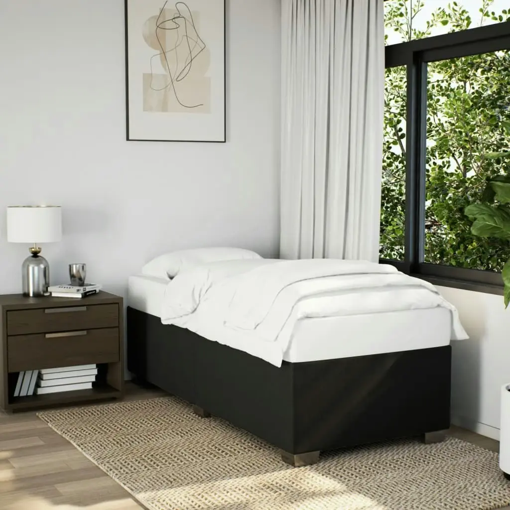 Bed Frame without Mattress Black 90x190 cm Fabric 3284438