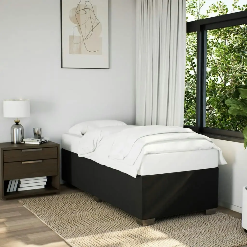 Bed Frame without Mattress Black 90x190 cm Fabric 3284525