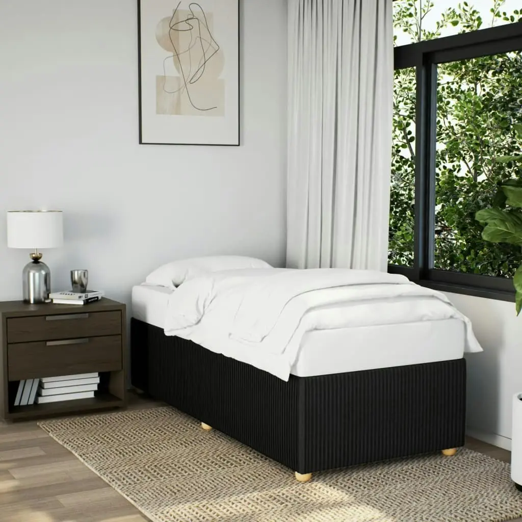 Bed Frame without Mattress Black 90x190 cm Fabric 3284902