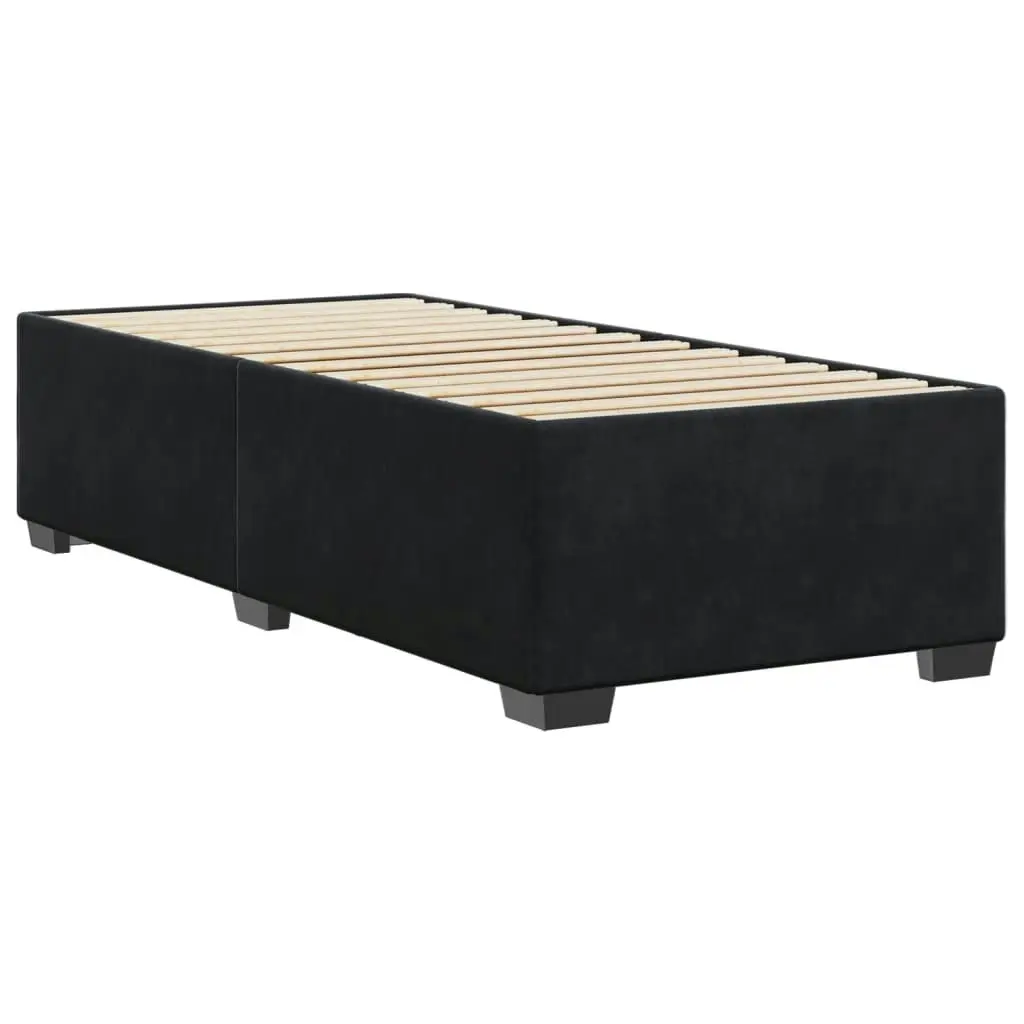 Bed Frame without Mattress Black 90x190 cm Velvet 3284603