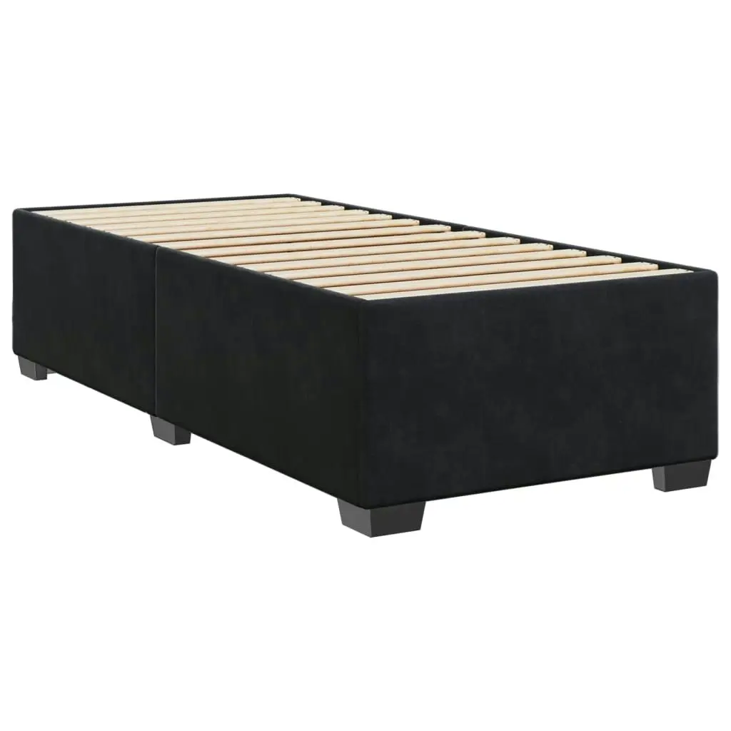 Bed Frame without Mattress Black 90x190 cm Velvet 3284603