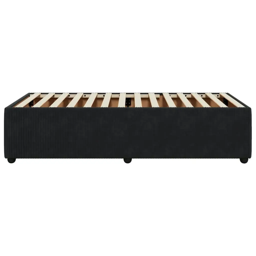 Bed Frame without Mattress Black 90x190 cm Velvet 3284978