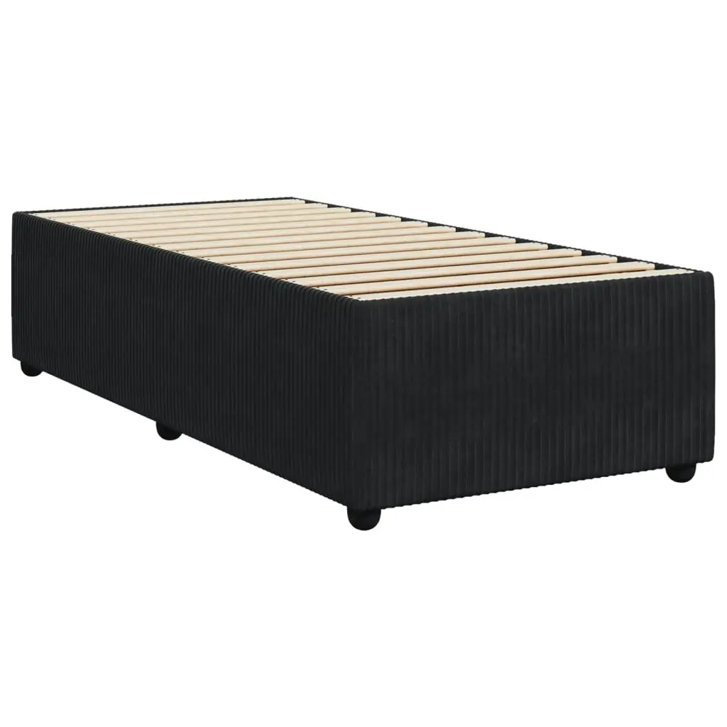 Bed Frame without Mattress Black 90x190 cm Velvet 3284978