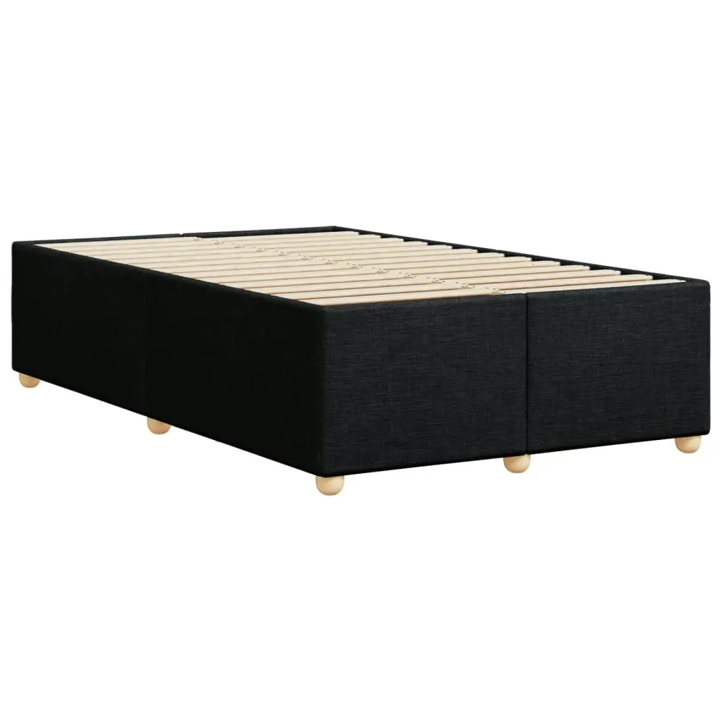 Bed Frame without Mattress Black Double Fabric 3284787