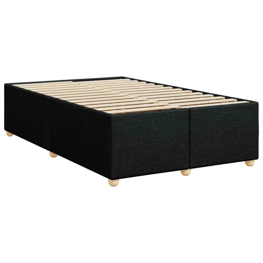 Bed Frame without Mattress Black Double Fabric 3284787