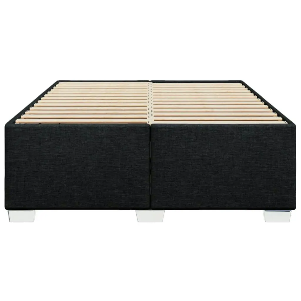 Bed Frame without Mattress Black Queen Fabric 3284531