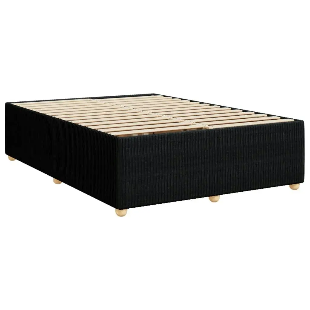 Bed Frame without Mattress Black Queen Fabric 3285079