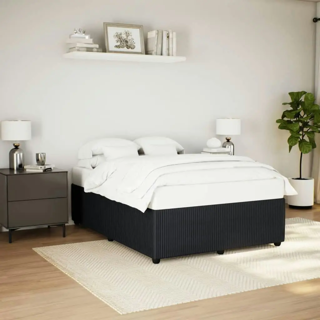 Bed Frame without Mattress Black Queen Velvet 3285087