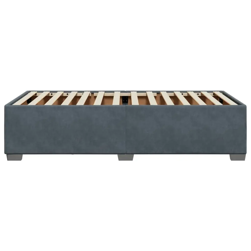 Bed Frame without Mattress Dark Grey 90x190 cm Velvet 3284602