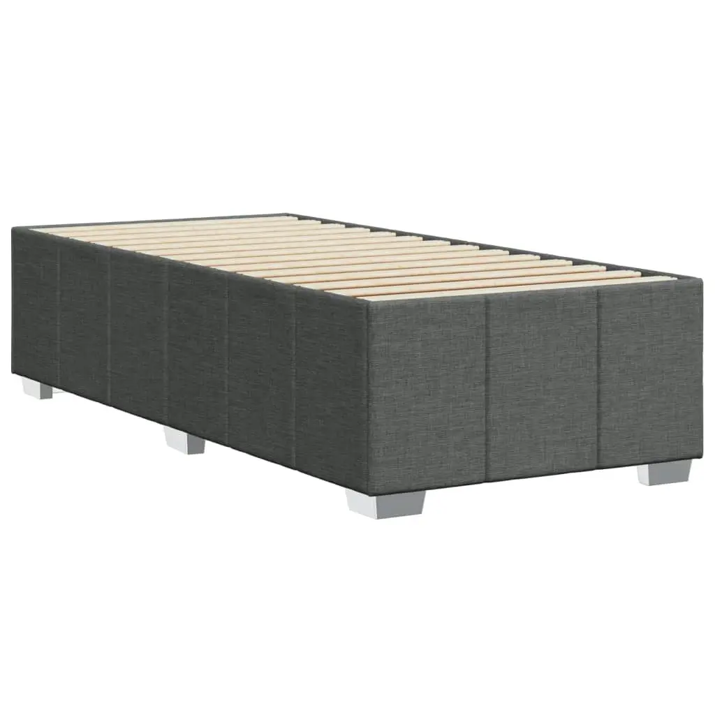 Bed Frame without Mattress Dark Grey King Single Fabric 3284887